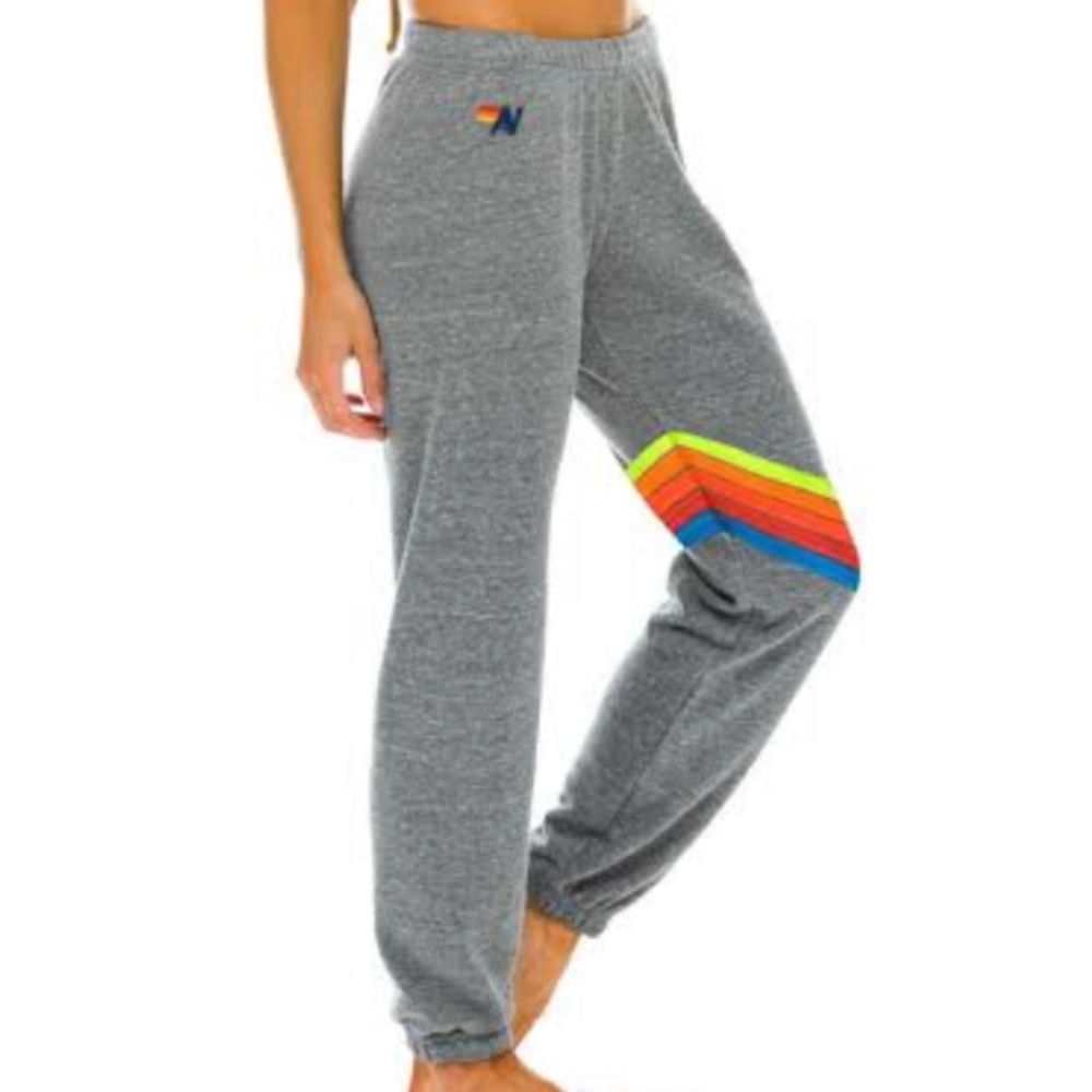 Aviator Nation Chevron 5 Stripe Sweatpants